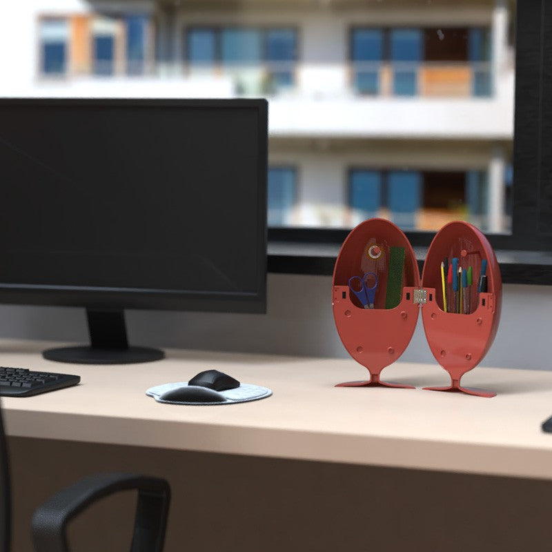 Lovino - Desk Organizer - Red