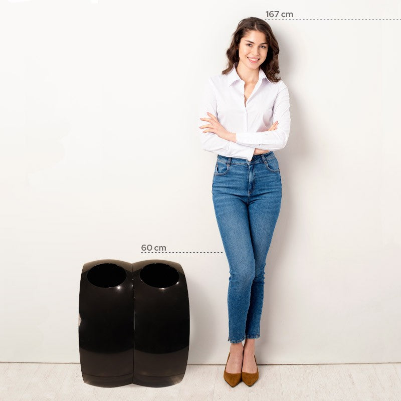 Modular SC2 - Bin for Waste Sorting - Natural Black