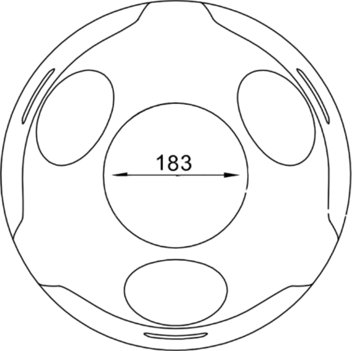 Ovetto ABS White 3-in-1 Waste Bin