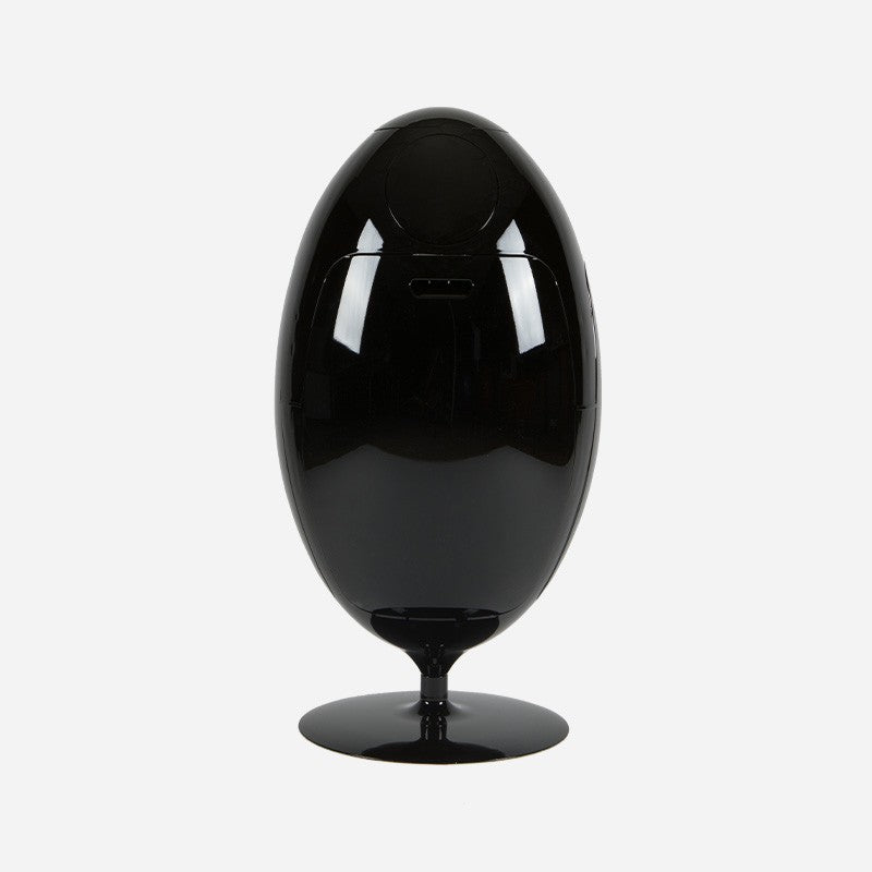 Ovetto Galà Glossy Black 3-in-1 Waste Bin