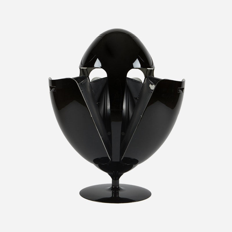 Ovetto Galà Glossy Black 3-in-1 Waste Bin