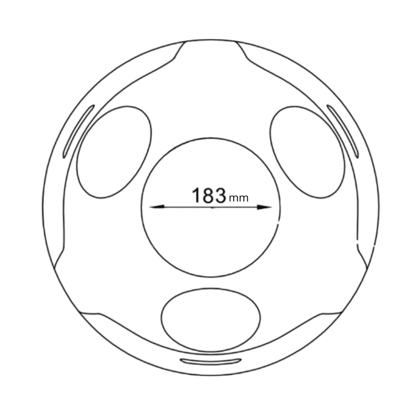 Ovetto Galà Glossy Red 3-in-1 Waste Bin