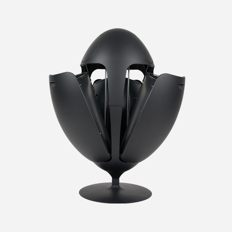 Ovetto Galà Matte Black 3-in-1 Waste Bin