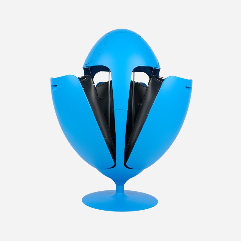 Ovetto Galà Matt blue - Recycling bin