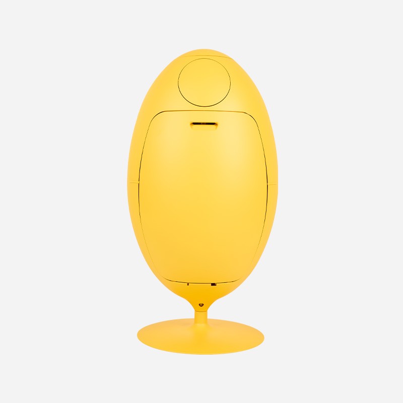 Ovetto Galà Matte Yellow 3-in-1 Waste Bin