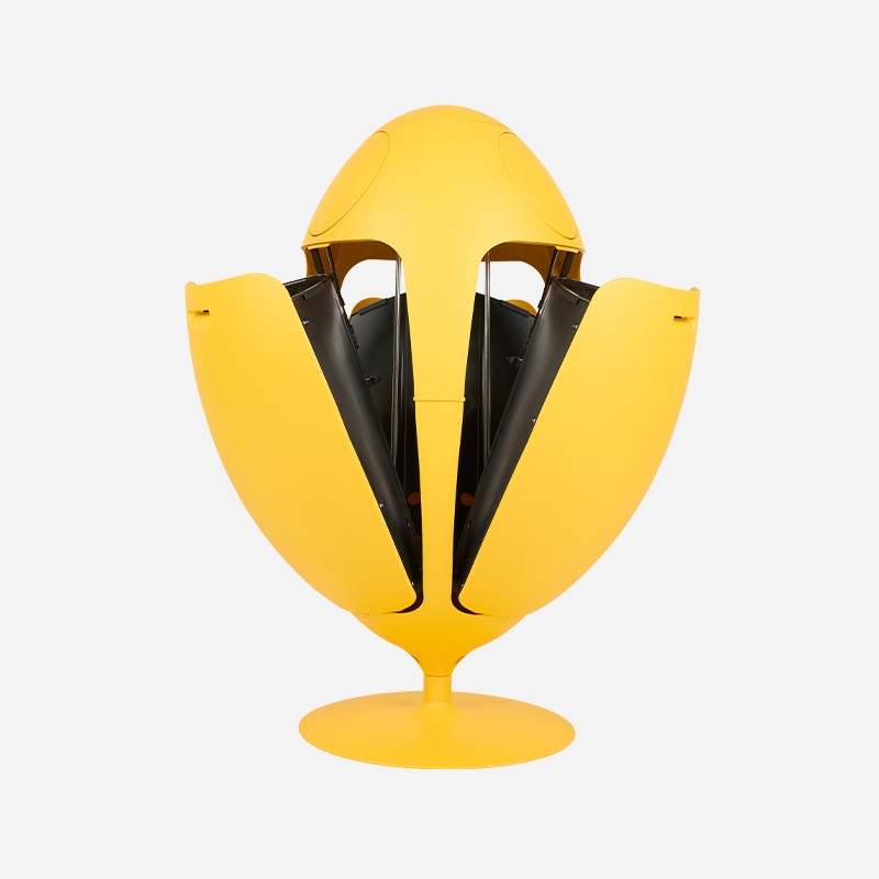 Ovetto Galà Matte Yellow 3-in-1 Waste Bin