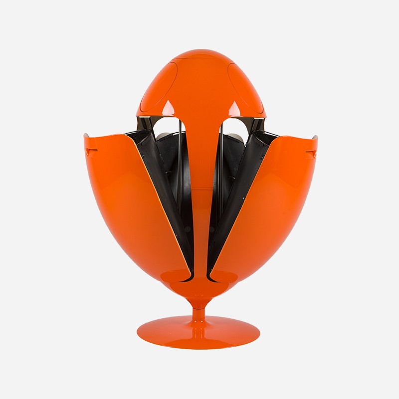 Ovetto Galà Glossy Orange 3-in-1 Waste Bin