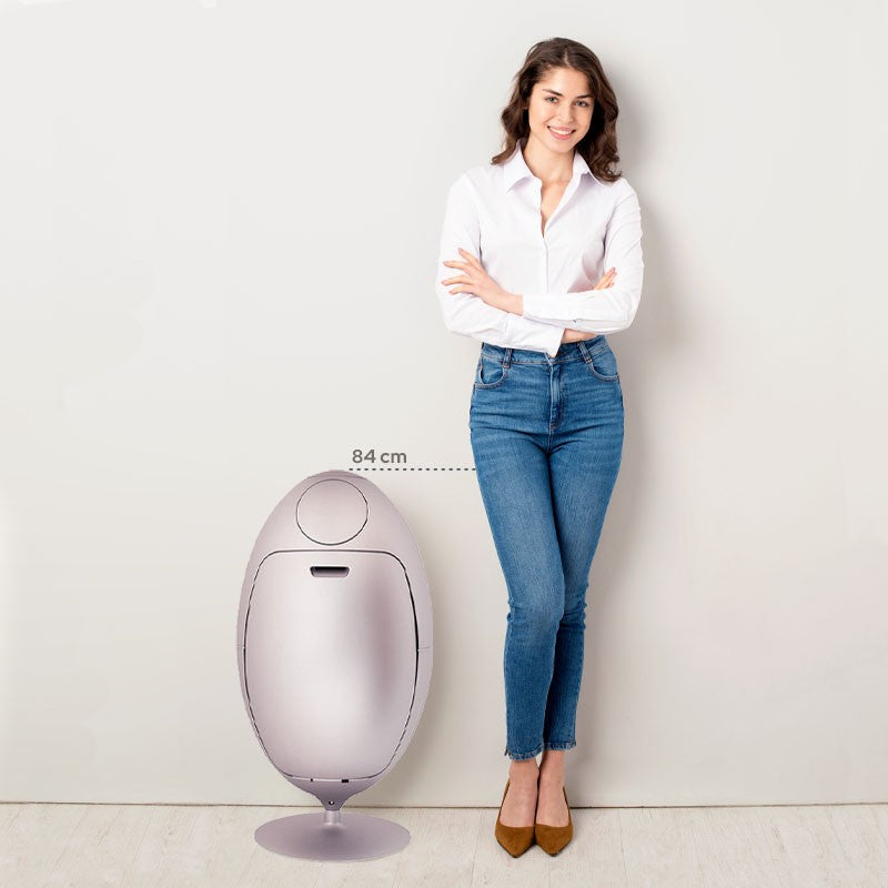 Ovetto Galà Glossy Orange 3-in-1 Waste Bin