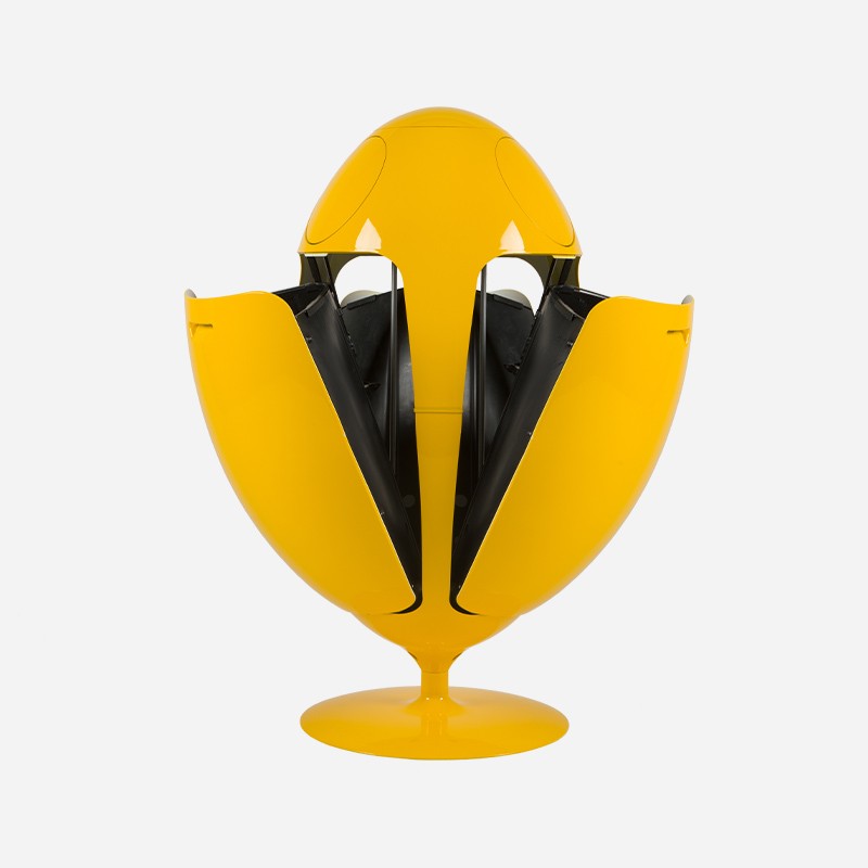Ovetto Galà Glossy Yellow 3-in-1 Waste Bin
