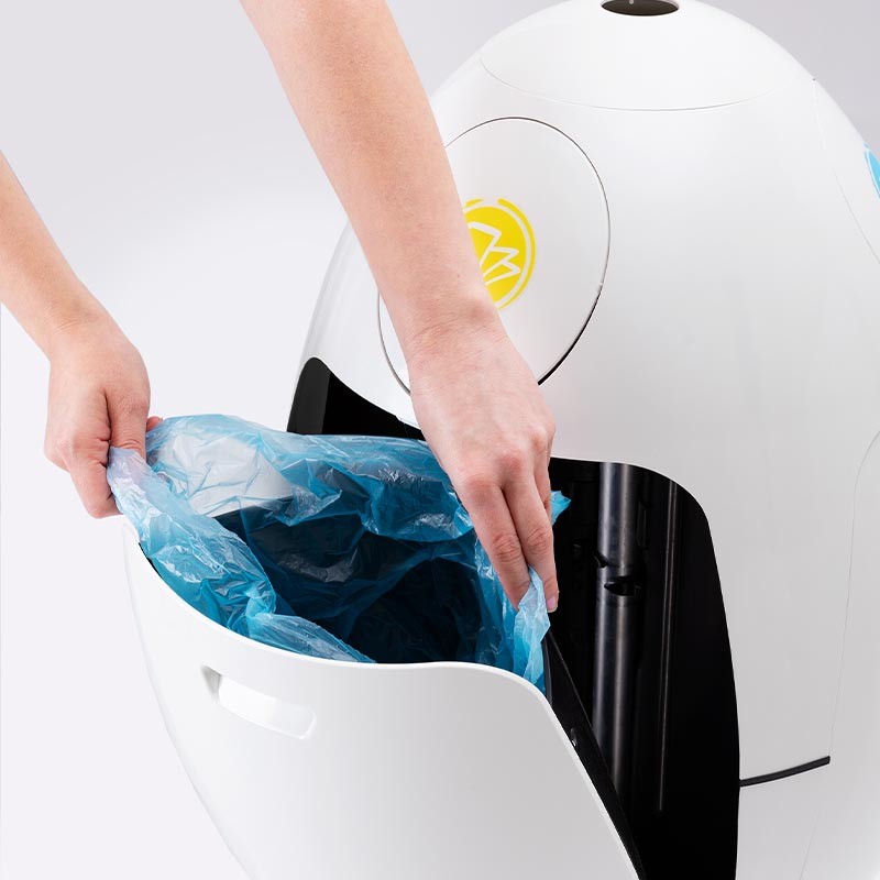 Ovetto Metal Aluminium 3-in-1 Waste Bin