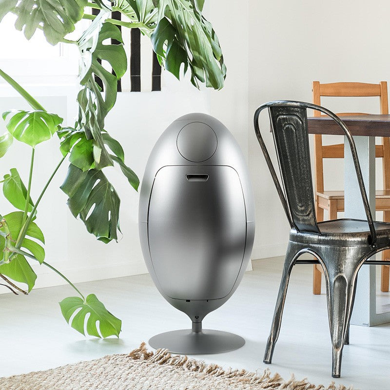 Ovetto Metal Aluminium 3-in-1 Waste Bin