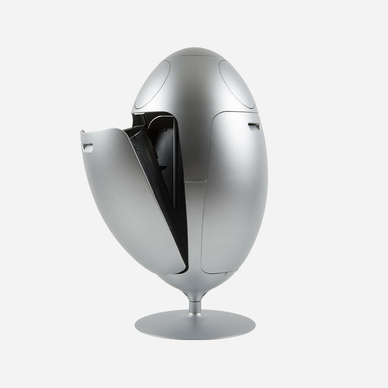 Ovetto Metal Aluminium 3-in-1 Waste Bin