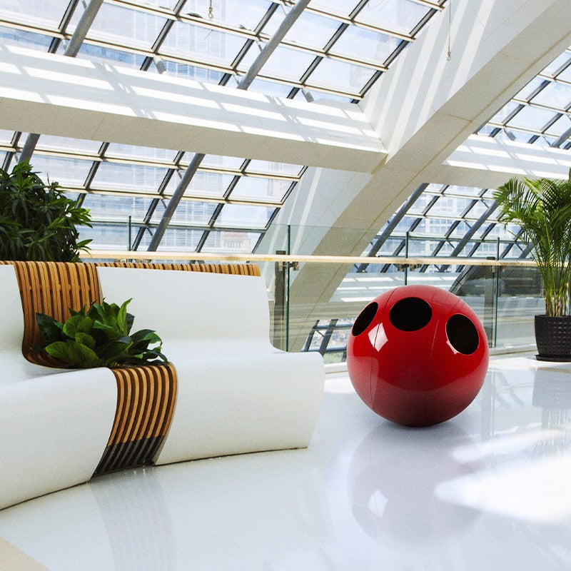 Sfera Galà - Bin for Waste Separation - Glossy Red
