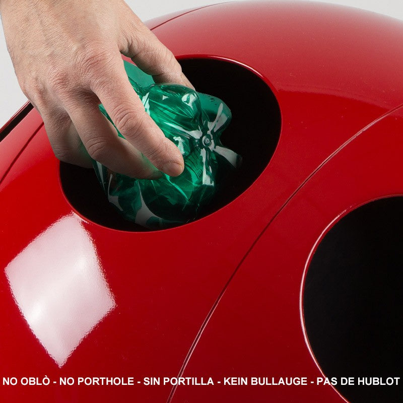 Sfera Galà - Bin for Waste Separation - Glossy Red