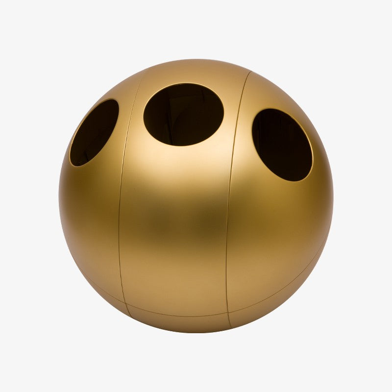 Sfera Metal – Bin for Waste Separation - Gold
