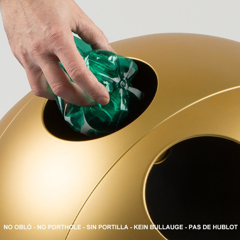 Sfera Metal – Bin for Waste Separation - Gold