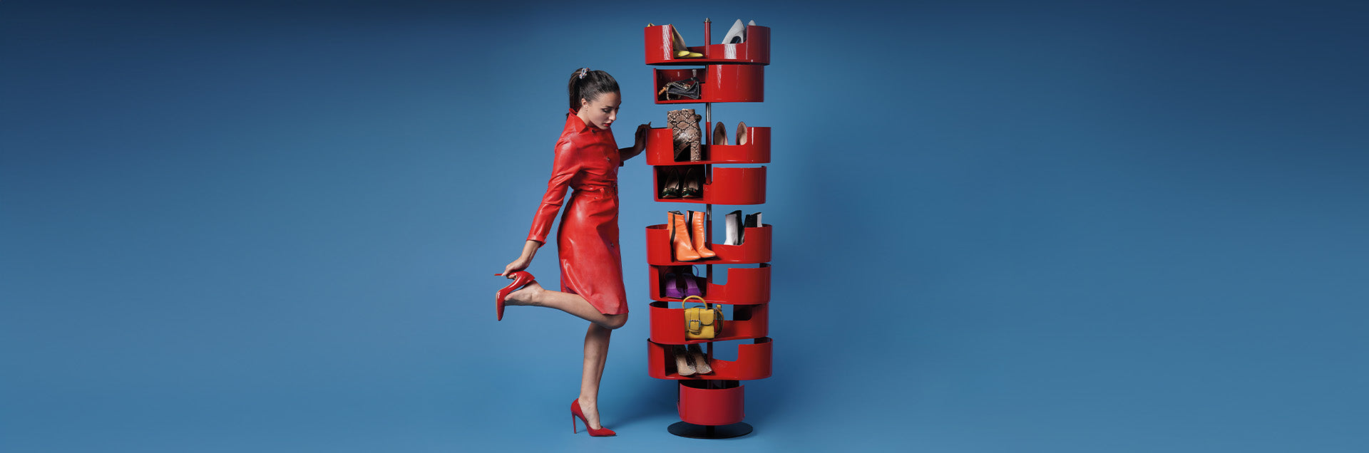 Infinity, design shoe rack