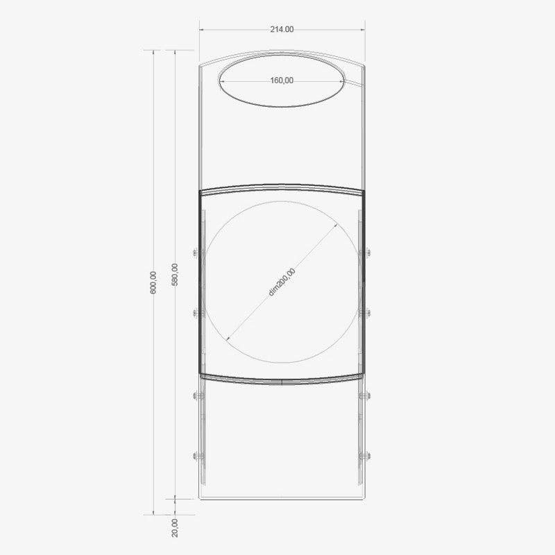 Hemisphere SC1 ABS Natural Black - Design Bin for Waste Sorting