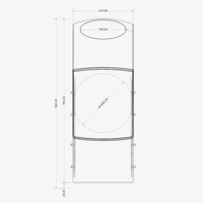 Hemisphere SC1 ABS Natural Black - Design Bin for Waste Sorting