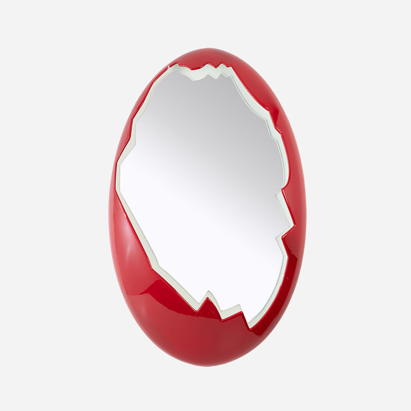 O-voila red - design mirror