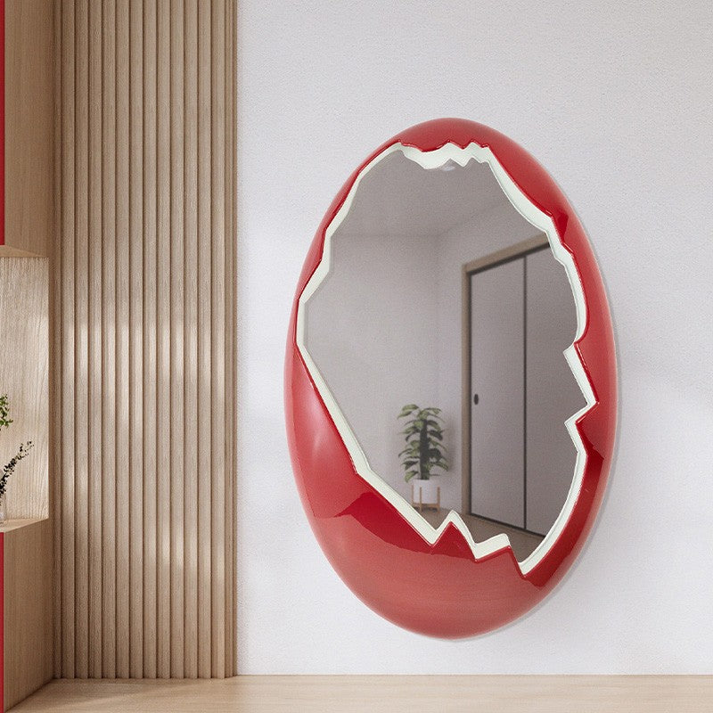 O-voila red - design mirror