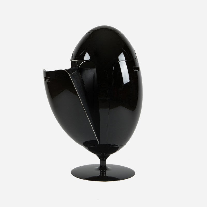 Ovetto Galà Black Glossy - Recycling bin