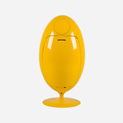 Ovetto Galà Yellow Glossy - Designer bin for waste sorting