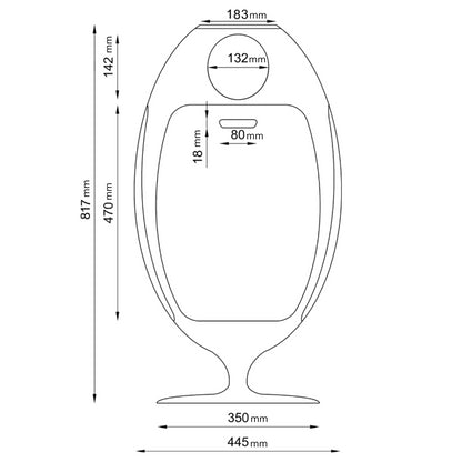 Ovetto Lacoque White - Recycling bin